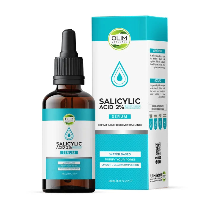 Olim Naturals - 2% Salicylic Acid Serum | Clear Skin, Oil-Free, Acne-Fighting Serum, Blackheads - Blemishes - 30ml