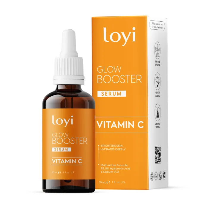 Loyi Vitamin C Serum 30 ml | Skin Brightening, Dark Spot Removal, Glow Boost | Antioxidant Face Serum for Radiant Skin