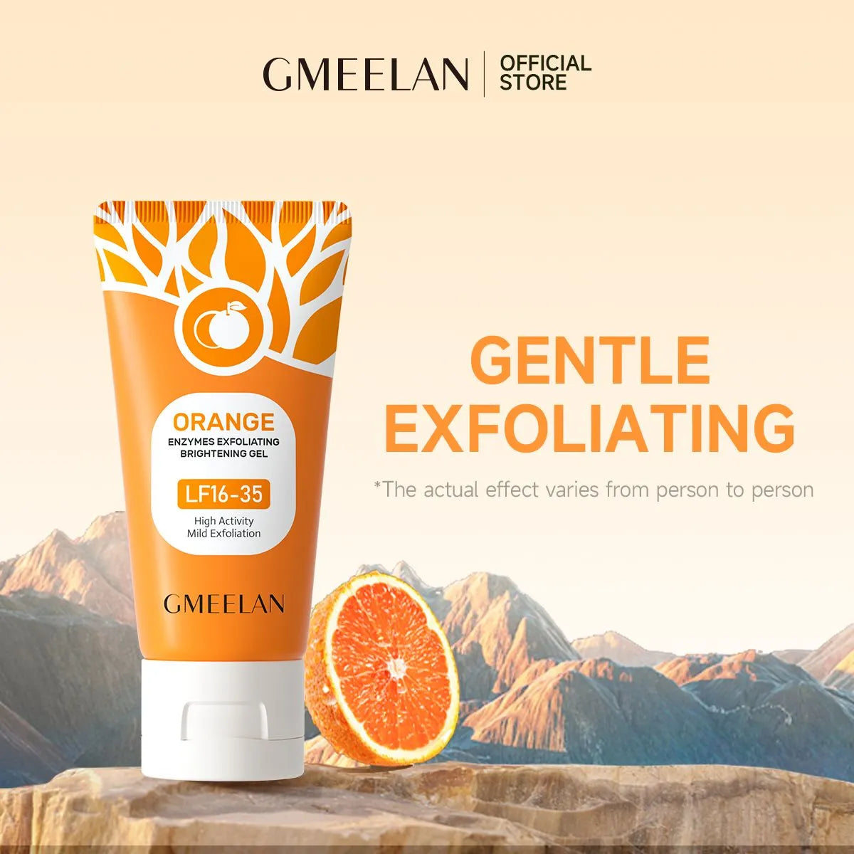 Orange Enzymes Exfoliating Brightening Gel LF16-35 – Gentle Face Scrub for Smooth, Glowing & Bright Skin