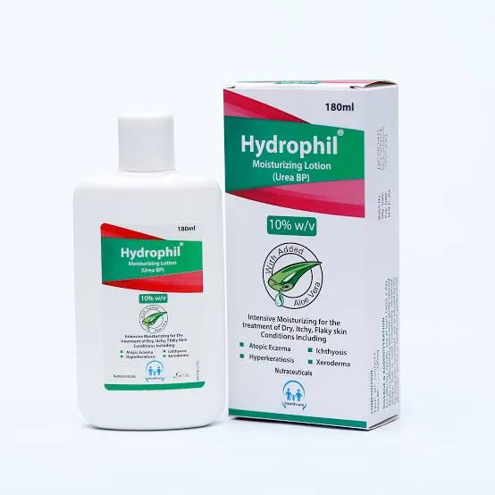 Hydrophil Moisturising Lotion 10% urea 180ml dry itchy&flaky skin condition