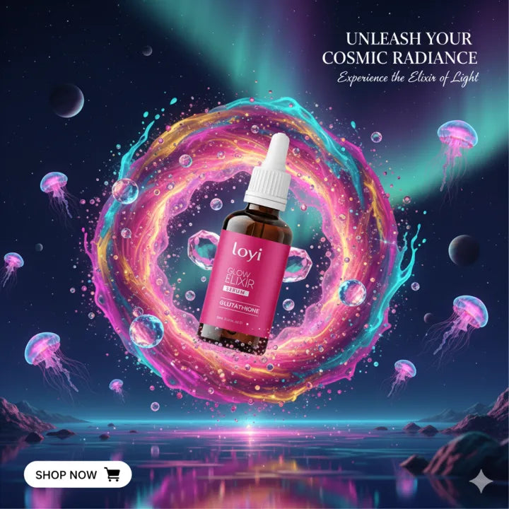 Loyi Glutathione Serum 30ml | Skin Brightening, Dark Spot Removal, Even Tone | Glow Boosting Face Serum